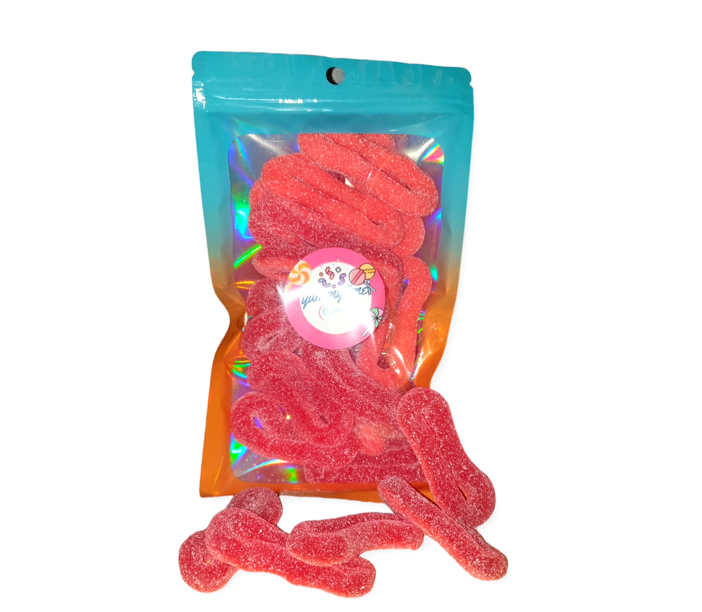 Sour strawberry rings